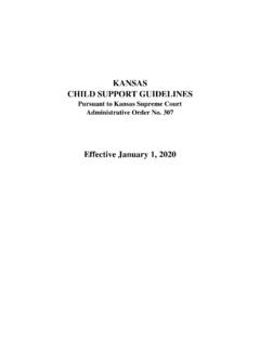 KANSAS CHILD SUPPORT GUIDELINES - KS Courts