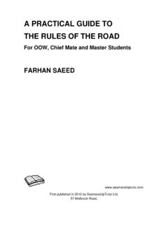 A PRACTICAL GUIDE TO THE RULES OF THE ROAD