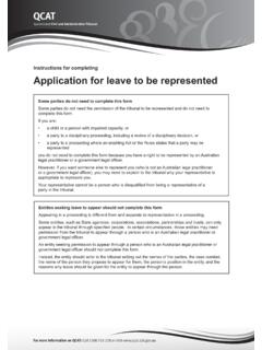 Instructions for completing Application for leave to …