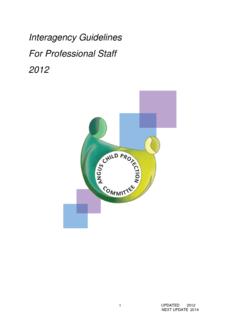 Interagency Guidelines For Professional Staff 2012