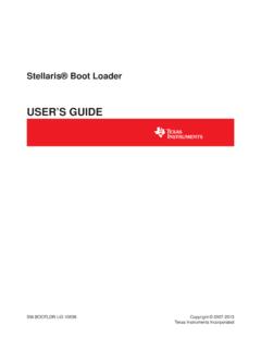 Stellaris Boot Loader User's Guide - TI.com