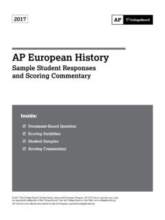 AP European History - College Board