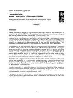 Thailand - United Nations Development Programme