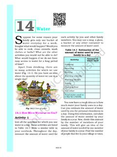 Water S - NCERT