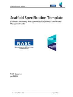 Scaffold Specification Template - NASC