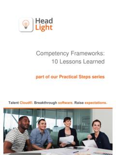 Competency Frameworks: 10 Lessons Learned - …