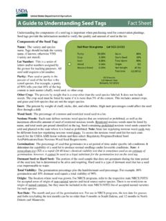 A Guide to Understanding Seed Tags - Fact Sheet