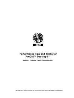 Tips and Tricks for Performance - downloads2.esri.com