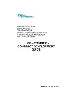 Construction Contract Development Guide - California