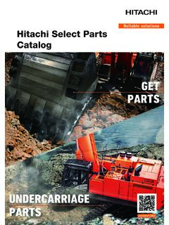 Hitachi Select Parts Catalog