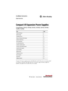 Compact I/O Expansion Power Supplies ... - Rockwell …