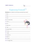 Expressing Yourself 2 - English Worksheets