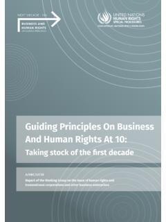 Guiding Principles On Business And Human Rights At 10