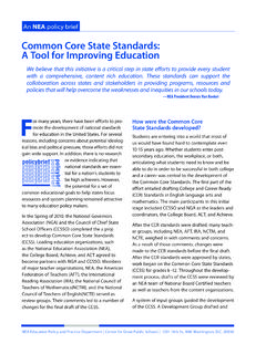 Common Core State Standards: A Tool for …