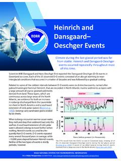 Heinrich and Dansgaard– Oeschger Events