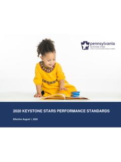 2020 KEYSTONE STARS PERFORMANCE STANDARDS