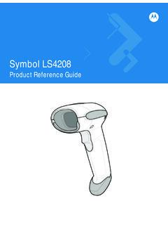 Symbol LS4208 Product Reference Guide (p/n 72E …