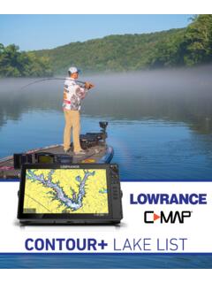 CONTOUR LAKE LIST - Lowrance Electronics