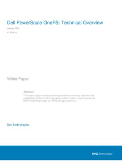 Dell EMC PowerScale OneFS: Technical Overview
