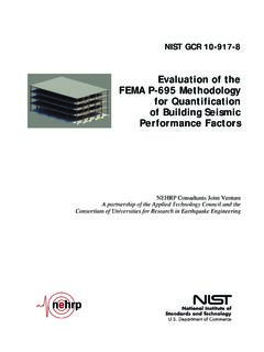 Evaluation of the FEMA P-695 Methodology for ...