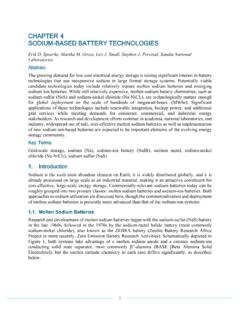 CHAPTER 4 SODIUM-BASED BATTERY TECHNOLOGIES