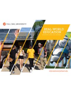 REAL-WORLD EDUCATION - Full Sail University