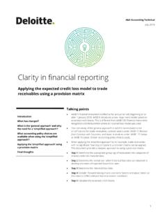 Clarity in financial reporting - Deloitte