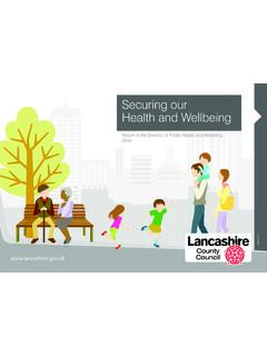 Securing our Health and Wellbeing - Lancashire …
