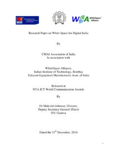 Research Paper on White Space for Digital India By CMAI ...
