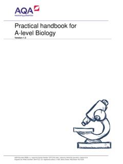 Practical handbook for A-level Biology - QCL Science