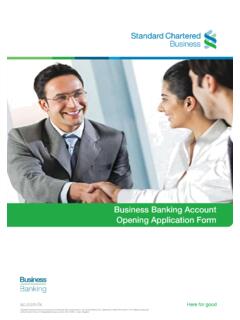 Business Banking Account Opening Application Form