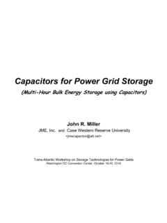 Capacitors for Power Grid Storage - Energy