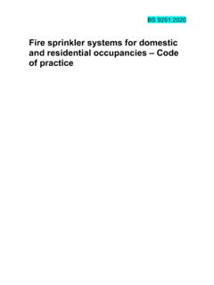 Fire sprinkler systems for domestic and residential ...