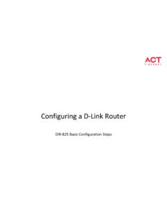 Configuring a D-Link Router - actcorp