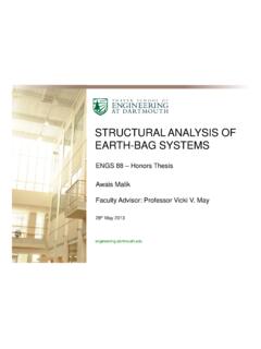 STRUCTURAL ANALYSIS OF EARTH-BAG SYSTEMS