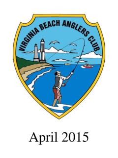 April 2015 - Virginia Beach Anglers Club