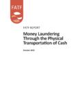 MONEY LAUNDERING THROUGH THE PHYSICAL …