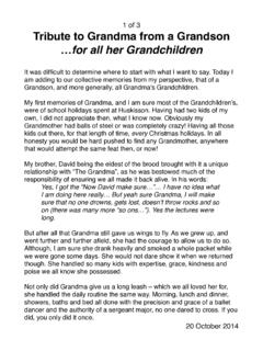 Tribute to Grandma from Her Grandchildren copy