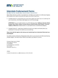 Interstate Endorsement Forms - Minnesota Department of …