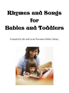 Rhymes and Songs for Babies and Toddlers