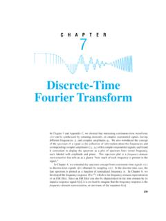 Discrete-Time FourierTransform - Pearson