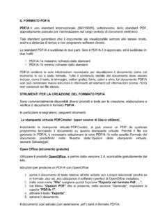 IL FORMATO PDF/A PDF/A - Universit&#224; degli Studi di Perugia