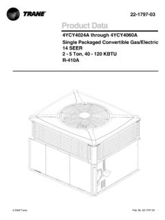 22-1797-03 Product Data - Air conditioning