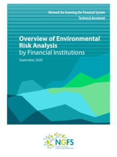 Overview of Environmental Risk Analysis by Financial ...