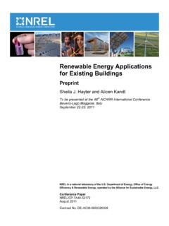 Renewable Energy Applications for Existing Buildings: Preprint