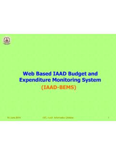 Web Based IAAD Budget and Expenditure Monitoring System ...