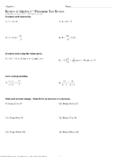 Algebra 1 - Complete Review of Algebra 1