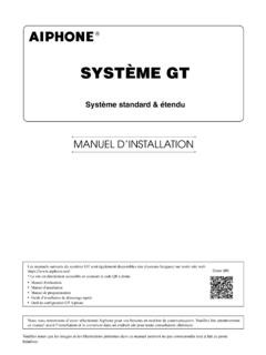 SYST&#200;ME GT SERVICE MANUAL - aiphone-data.fr