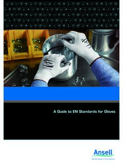 A Guide to EN Standards for Gloves - University of Manchester