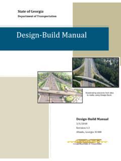 Design-Build Manual - Georgia Department of …